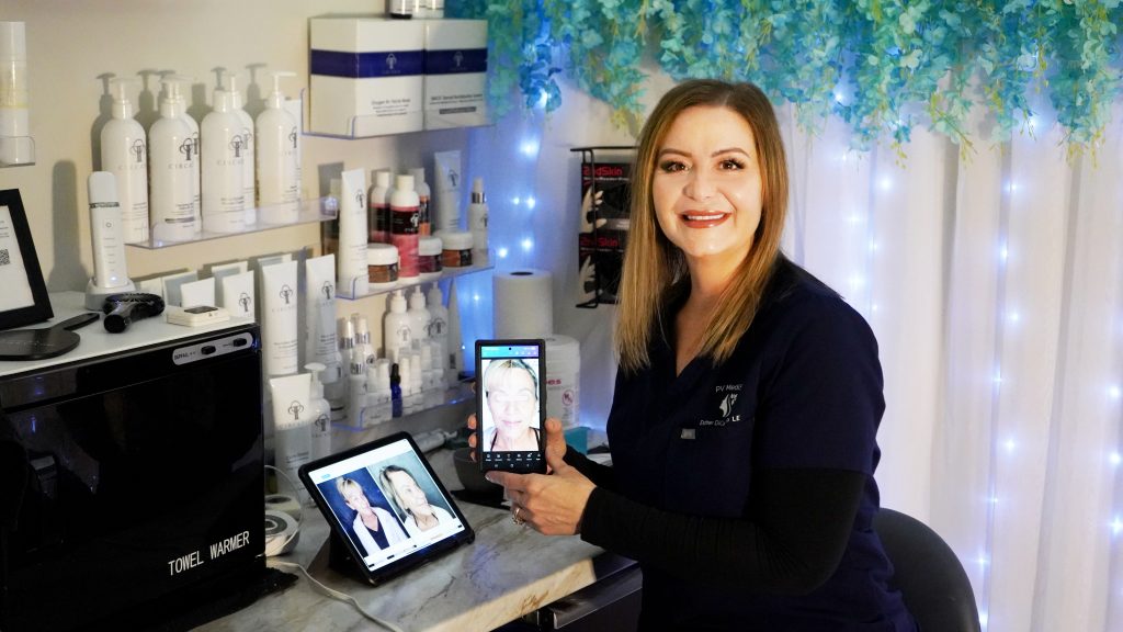 A PV MediSpa provider in a treatment room