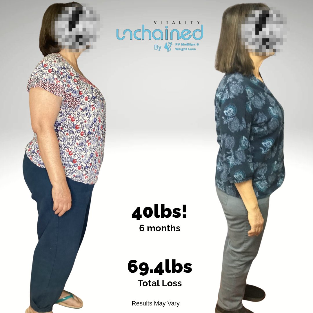 Weight loss transformation - 69.4 pounds lost in 6 months
